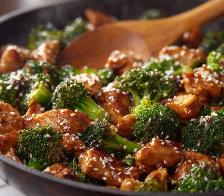 Delicious Chicken Broccoli Stir Fry with vibrant vegetables on a plate
