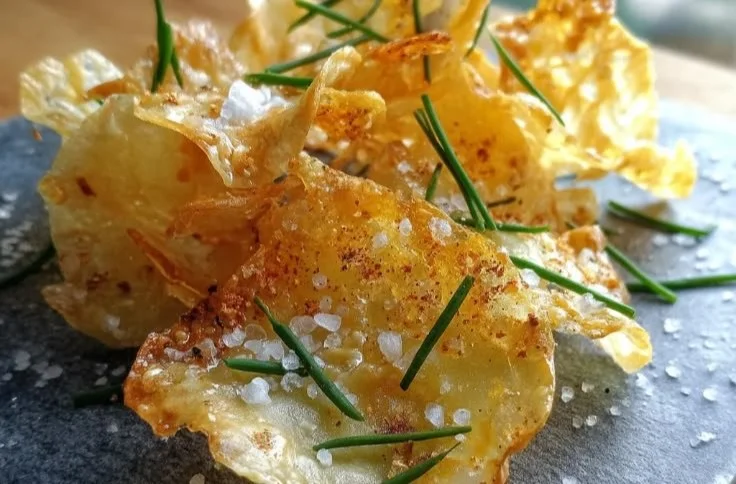 Healthy cottage cheese chips for a nutritious snack option.