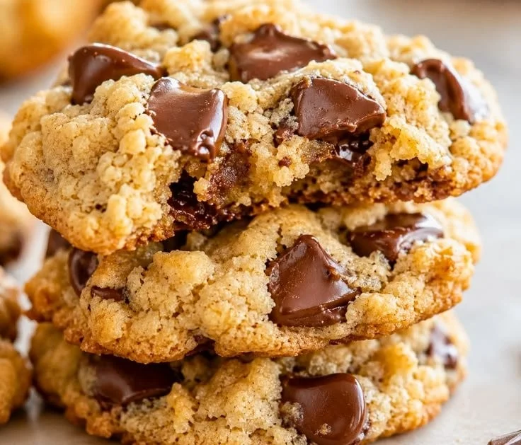 Delicious and healthy cottage cheese protein cookies on a plate