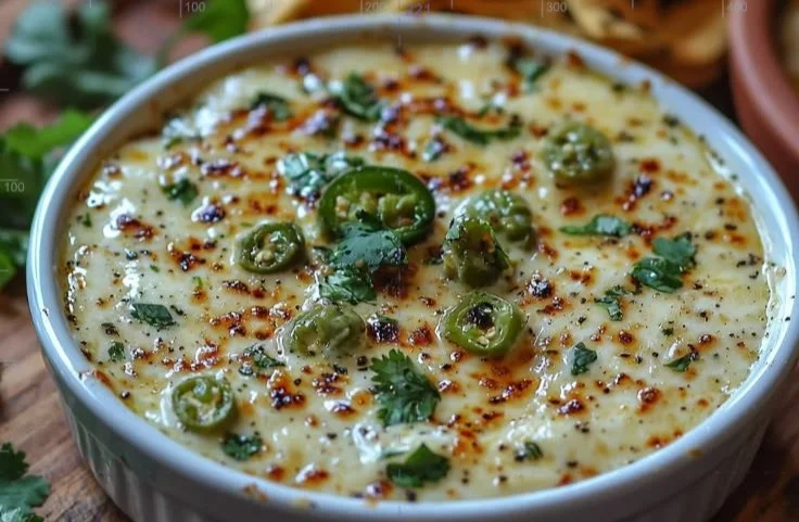 High protein cottage cheese queso dip served with tortilla chips