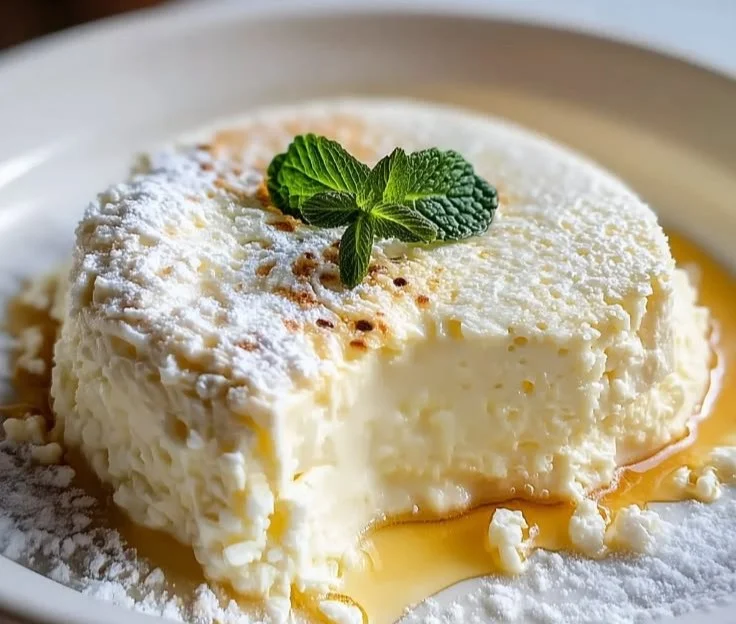 High protein vanilla cottage cheese pudding in a bowl