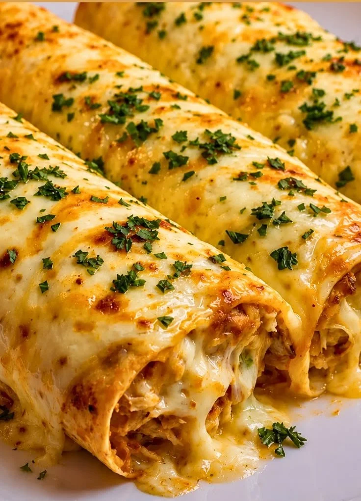 Quick and healthy chicken enchiladas served with fresh toppings