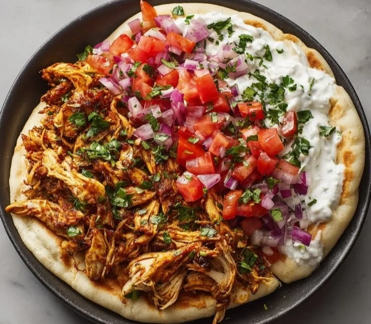 Delicious slow cooker spiced chicken served with aromatic herbs and spices