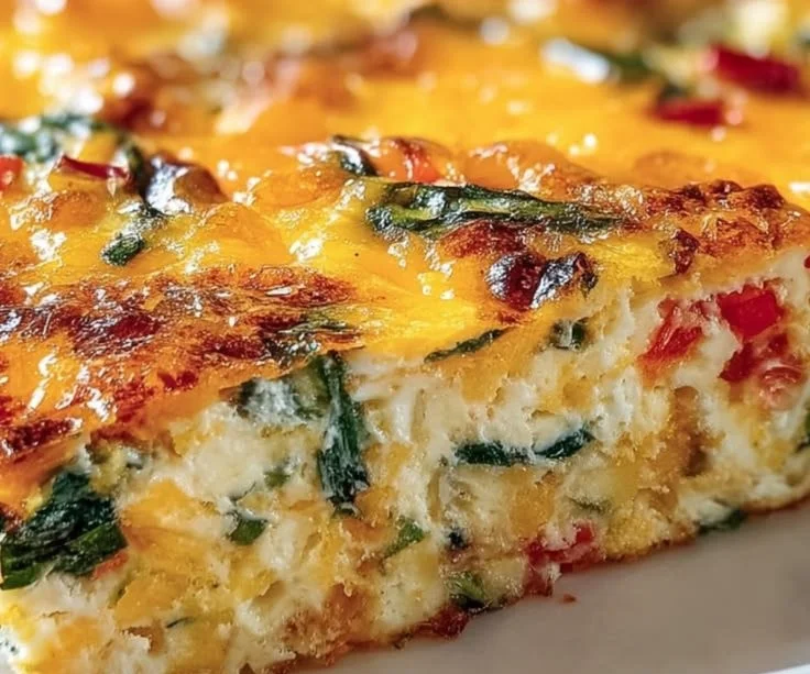 Cozy cottage cheese egg bake, a nutritious breakfast option