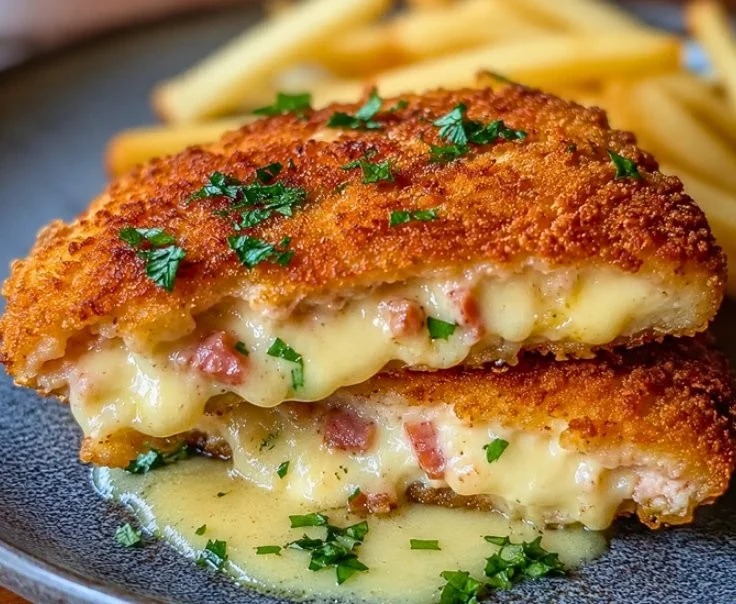 Easy Chicken Kiev recipe showcasing golden-brown crust and flavorful herb butter
