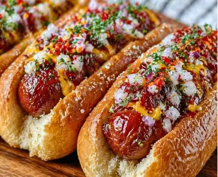 Delicious firecracker hot dogs for a festive 4th of July cookout